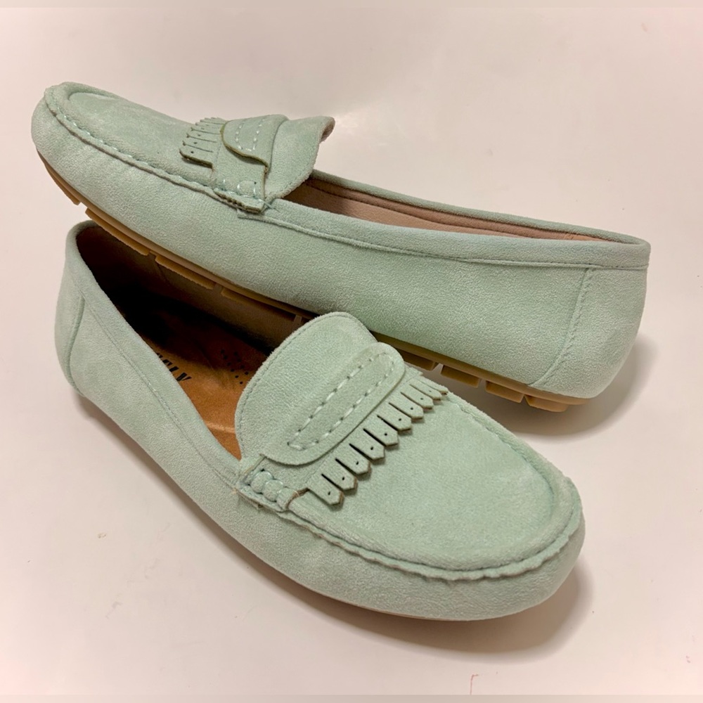 Chic Mint Green Flat Loafers